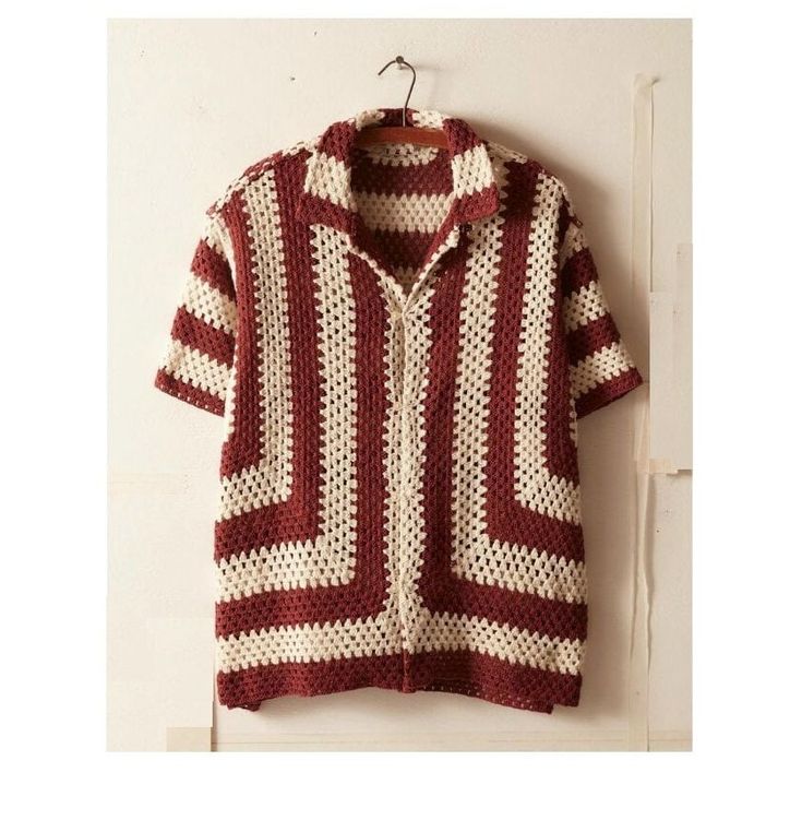 Gehäkeltes Shirt Valentinstag Geschenk für Herren, gehäkeltes Oversized Shirt Geschenk für Freund, gehäkelte Kleidung, handgemachte Unisex Overshirt Shirts